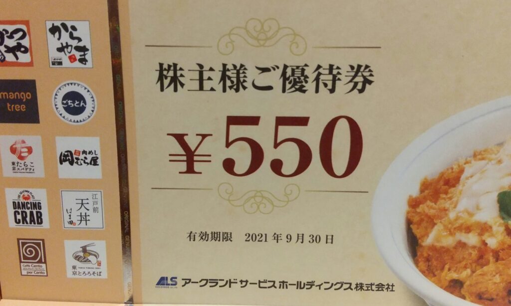 食事券（550円分）